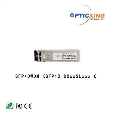DWDM 80KM διπλή οπτική ενότητα πομποδεκτών DDM LC 10G SFP+